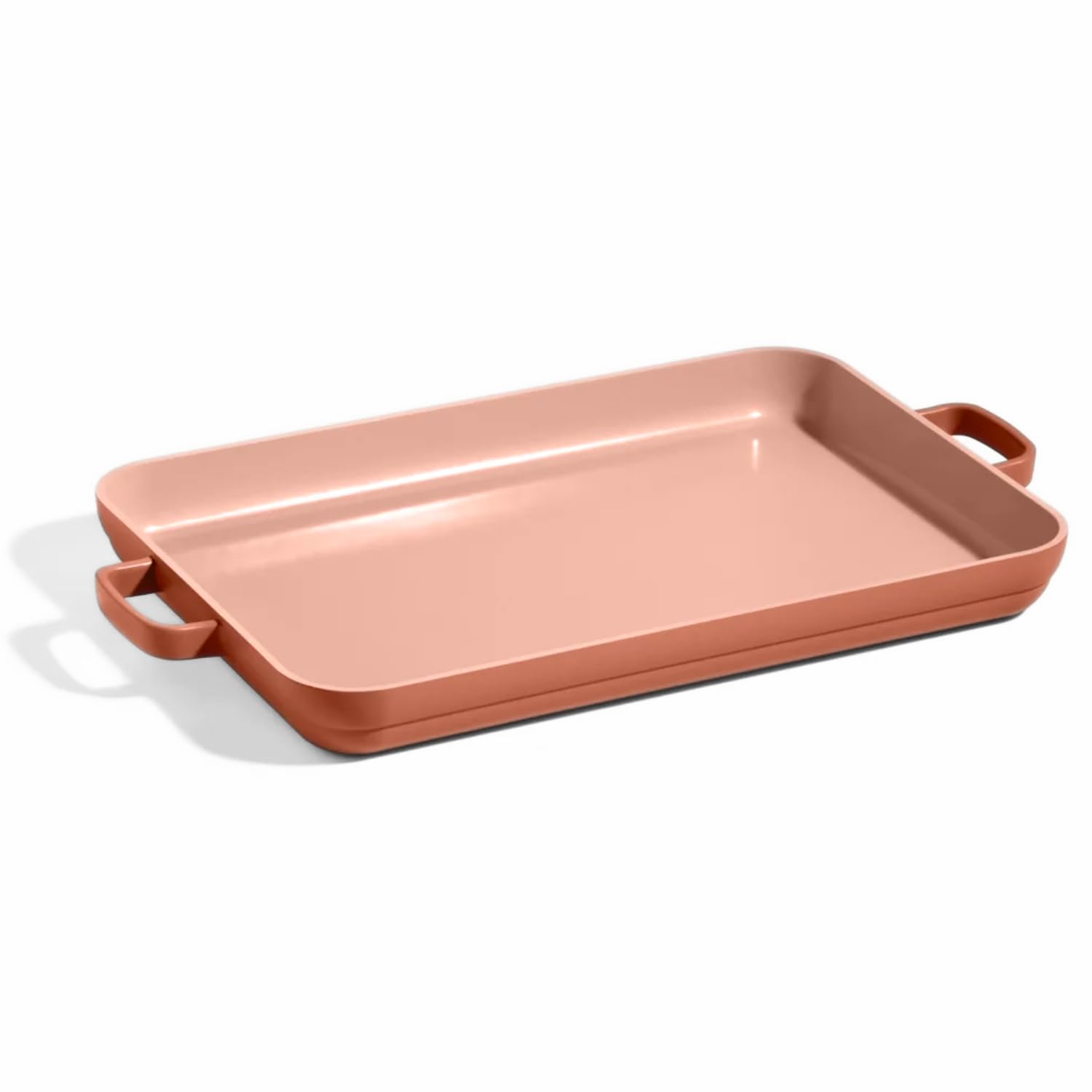 Our Place griddle pan front view showing full surface and capacity benefit