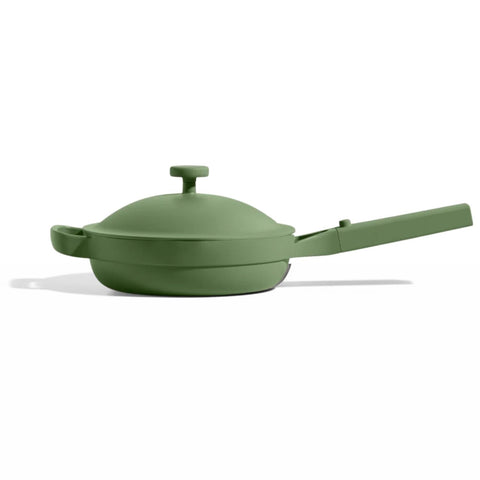 Our Place mini always pan front view showing compact design and finish benefit