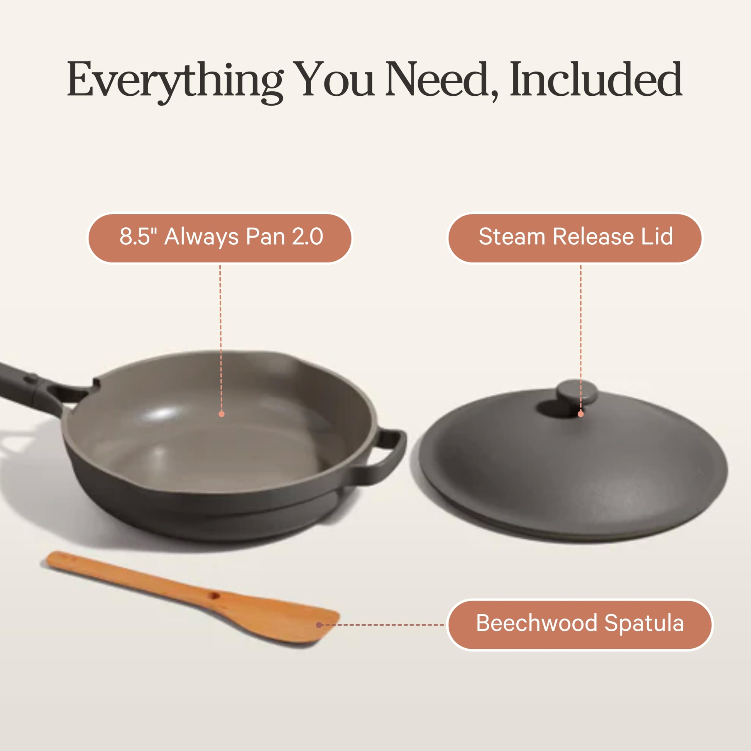 Our Place Mini in a small kitchen setting showing compact convenience and stylish design benefit