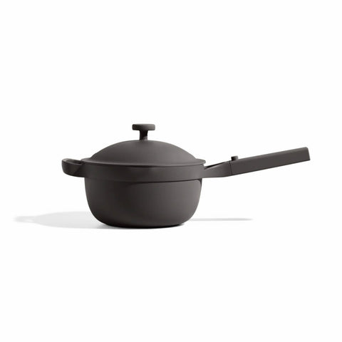 Our Place mini perfect pot front view showing compact design and convenient handles