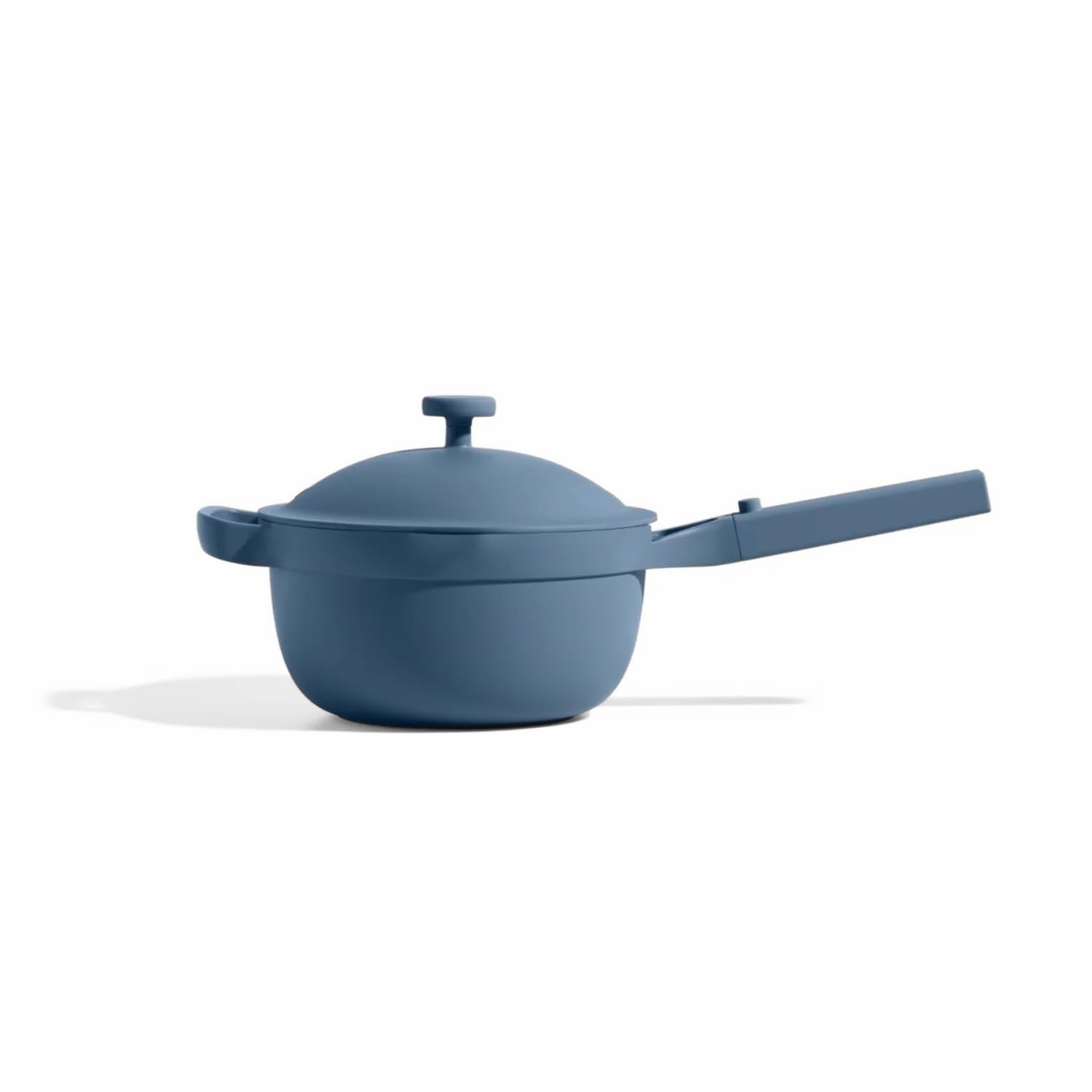 Our Place mini pot front view showing compact design and lid, ideal for small kitchens