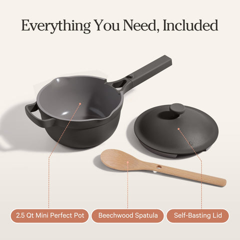 Our Place pot on kitchen counter in lifestyle setting for small-batch meal inspiration