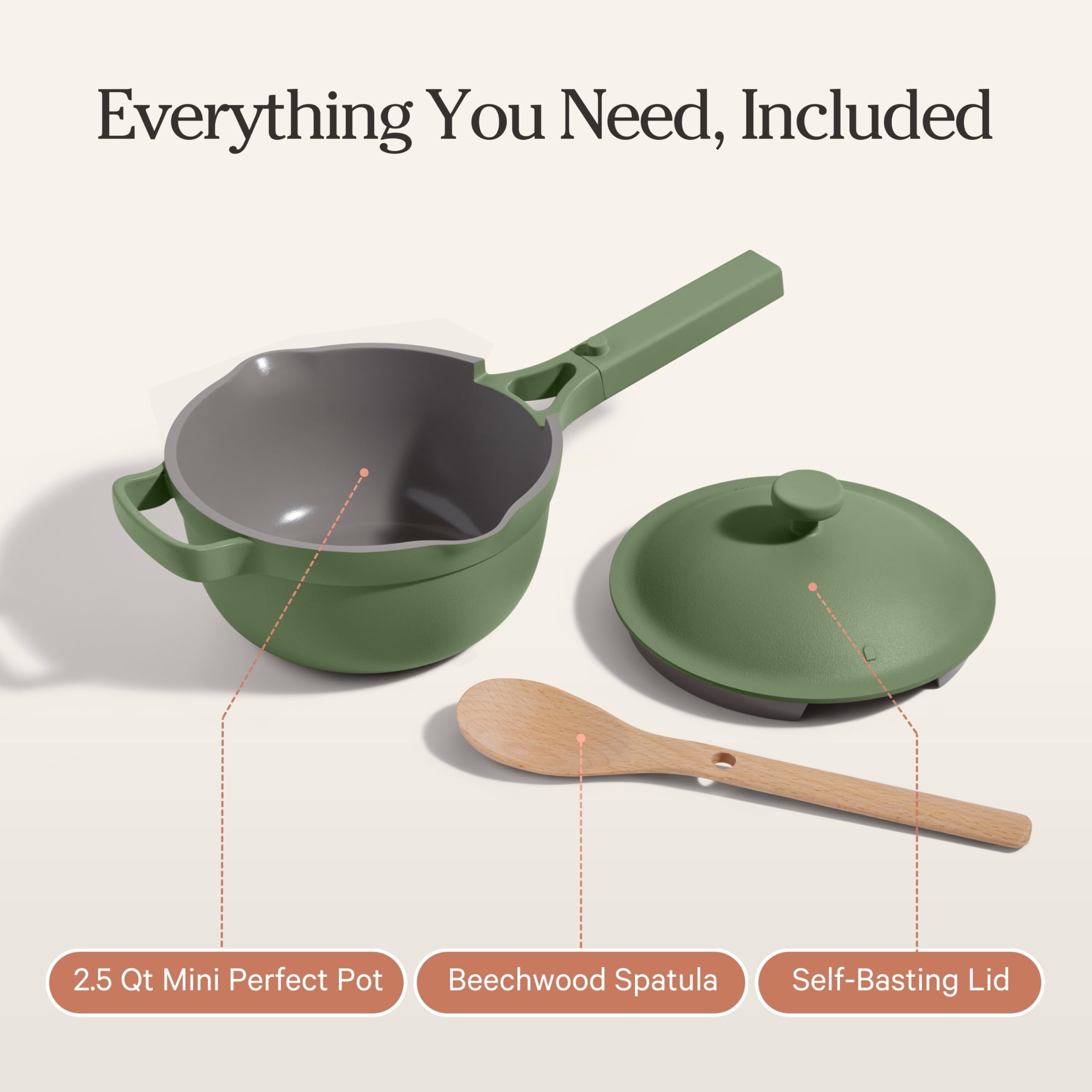 Our Place packaging and label demonstrating PFAS‑free ceramic safety benefit