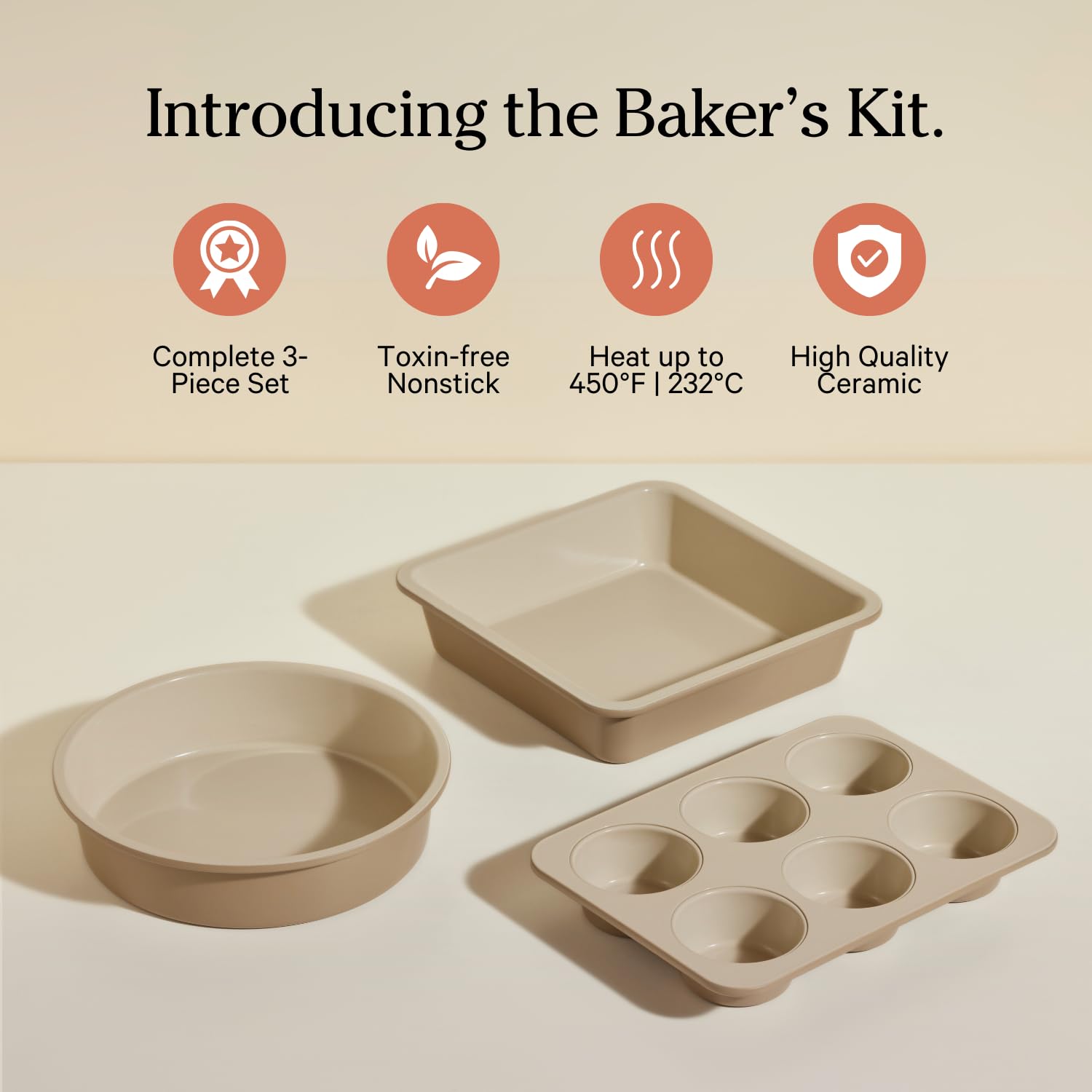 Our Place Wonder Oven square pan interior showing smooth surface for even baking