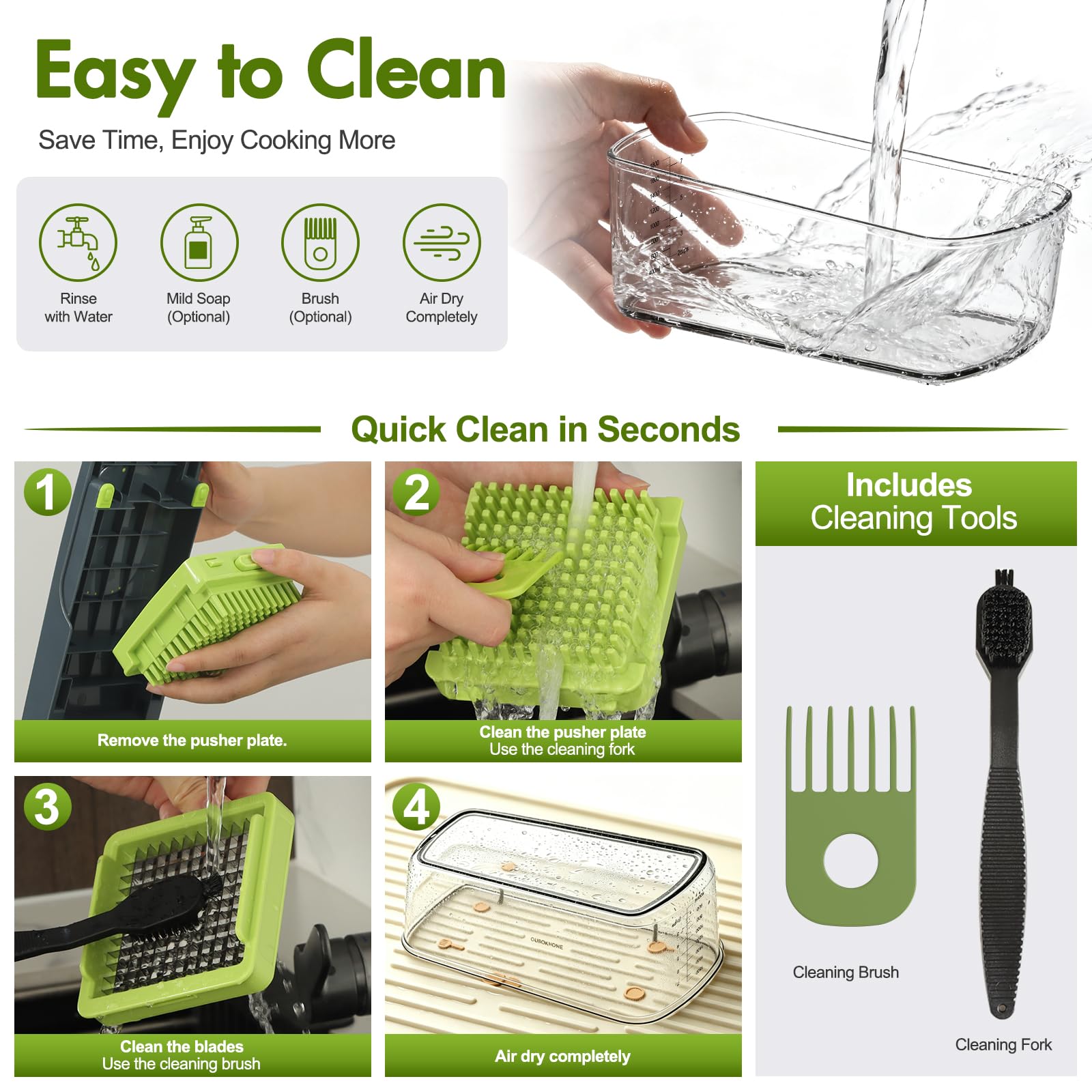 Ourokhome measurement scale on container showing accurate portion control