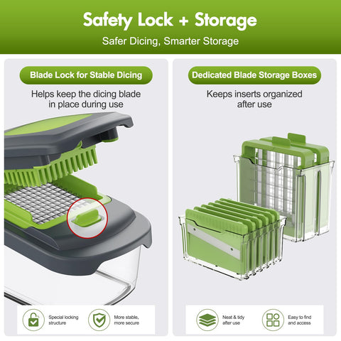 Ourokhome storage box with blades packed for organized and safe storage