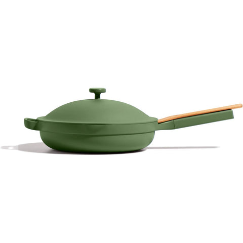Our Place Large Always Pan front view showing cookware versatility and family-sized capacity