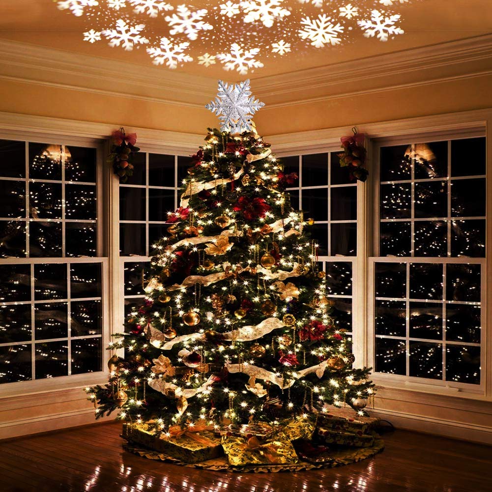 OurWarm close-up of glittered snowflake detail adds refined sparkle