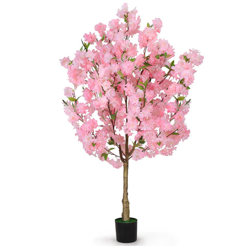 OUSHENG cherry tree front view showing full pink blossoms and instant color