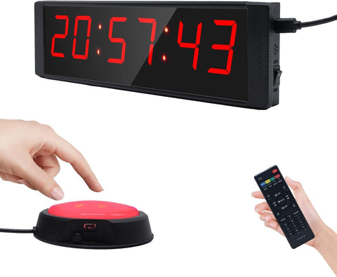 Ousmile front view LED timer clear digits for quick workout timing