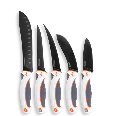OUTDOOR EDGE front packaging showing full 6-piece ErgoMax set and case for quick identification