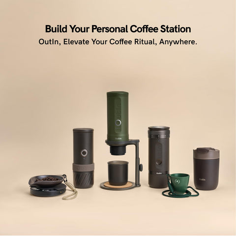 OutIn detached and packed illustrating lightweight portability for travel
