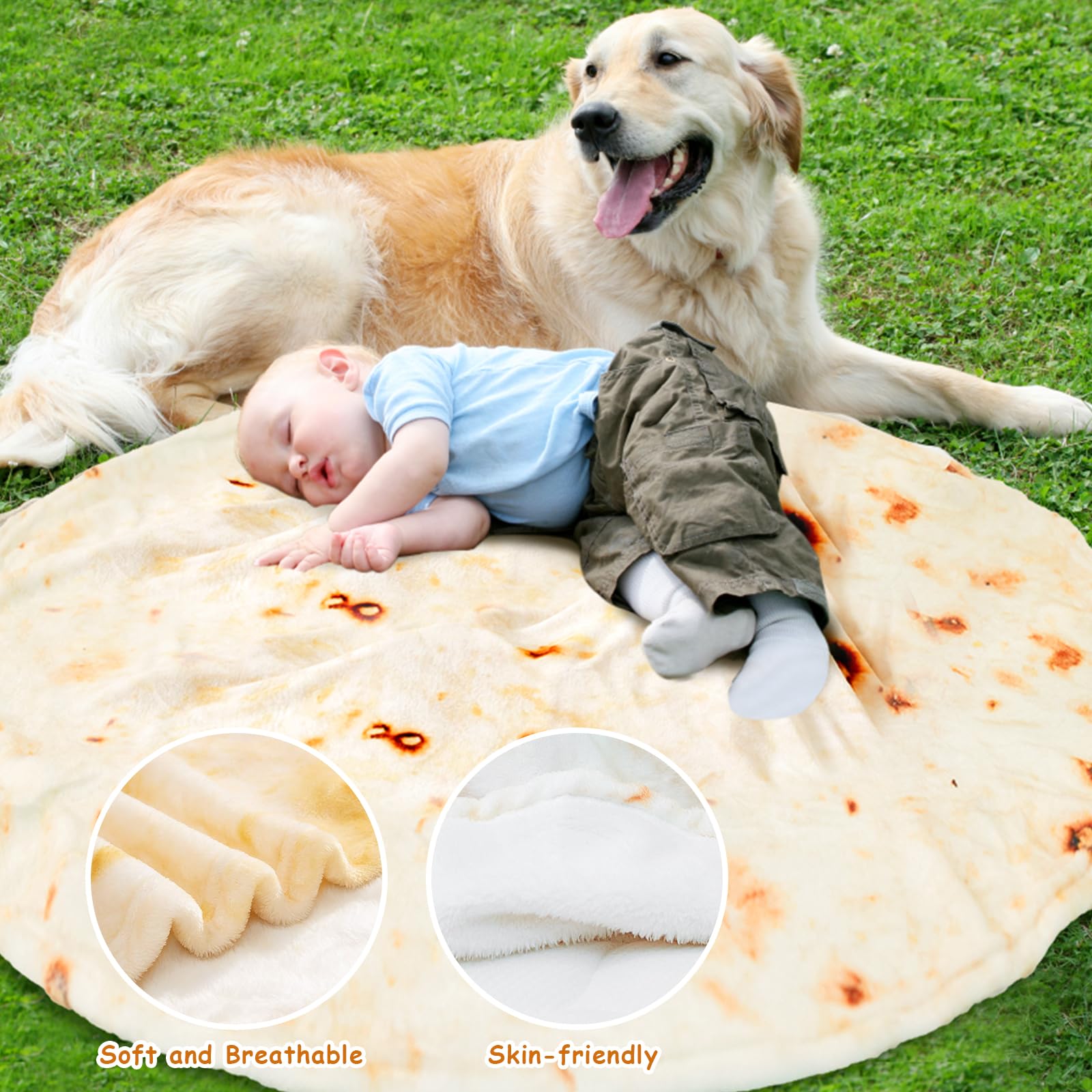 Outivity tortilla blanket draped on sofa providing decorative cover and warmth