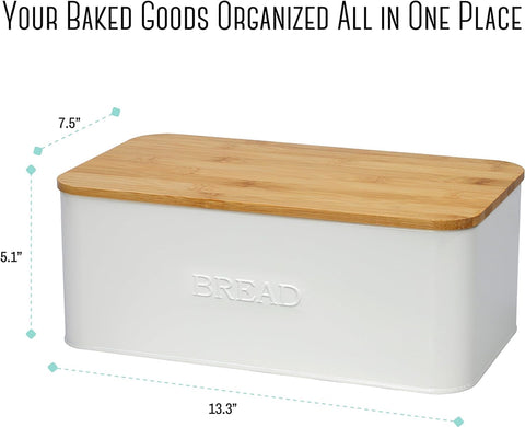 OUTSHINE lid used as cutting board slicing bread to save counter space