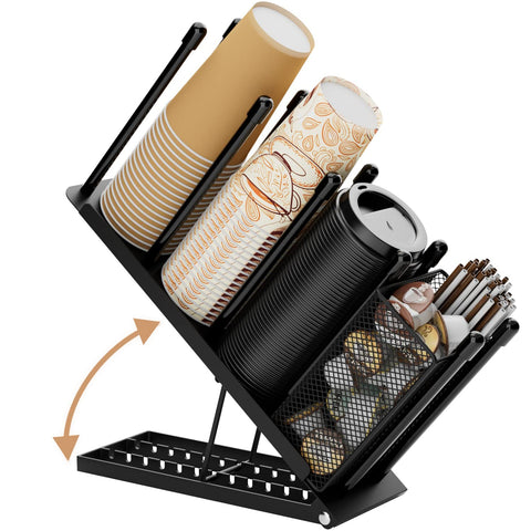 OVICAR front view cup holder showing four compartments and tidy organization