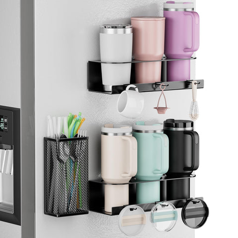 OVICAR front view mounted on fridge showing space-saving benefit