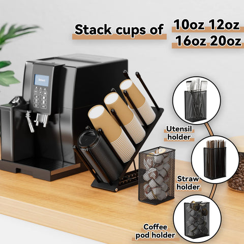 OVICAR removable mesh basket holding lids and straws for fast refills