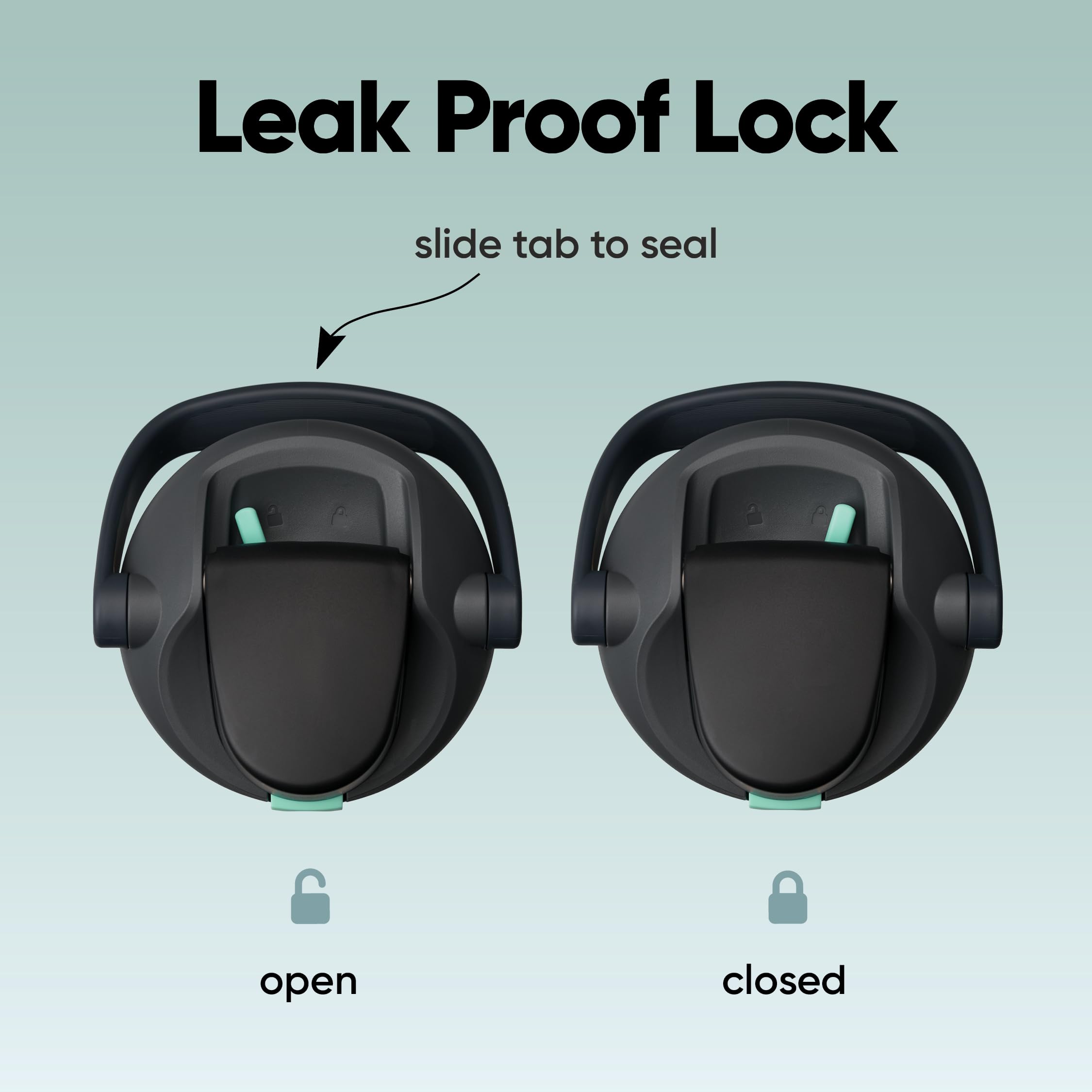 Owala FreeSip Sway ergonomic bucket handle close-up for comfortable carrying