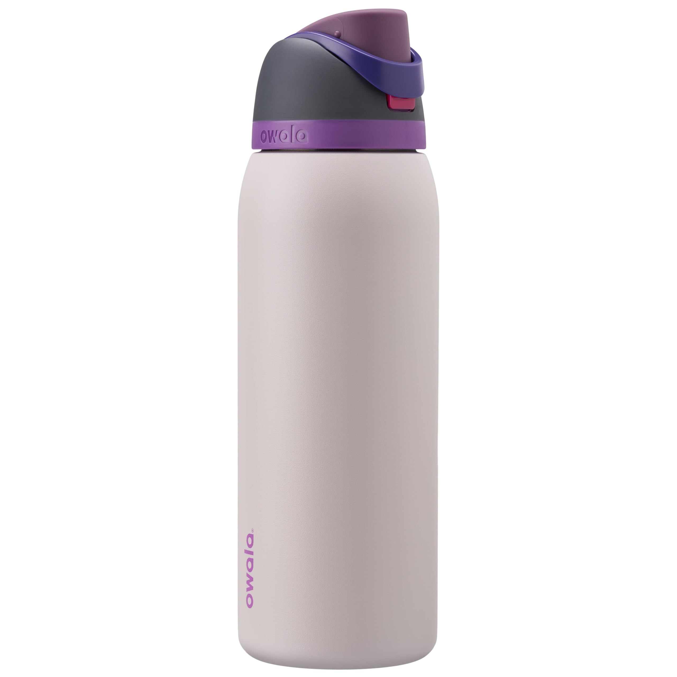 Owala FreeSip 40 oz Dreamy Field front view showing capacity and color benefit