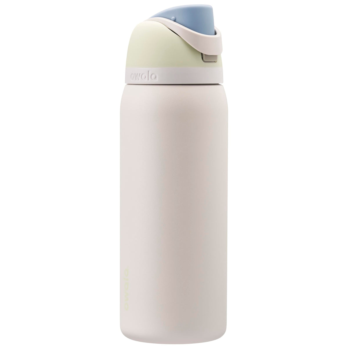 Owala FreeSip front view showing full bottle and Iced Breeze color for stylish hydration