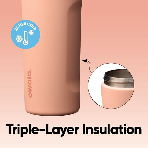 Owala FreeSip Kids built-in straw close-up showing hygienic dual-drink option