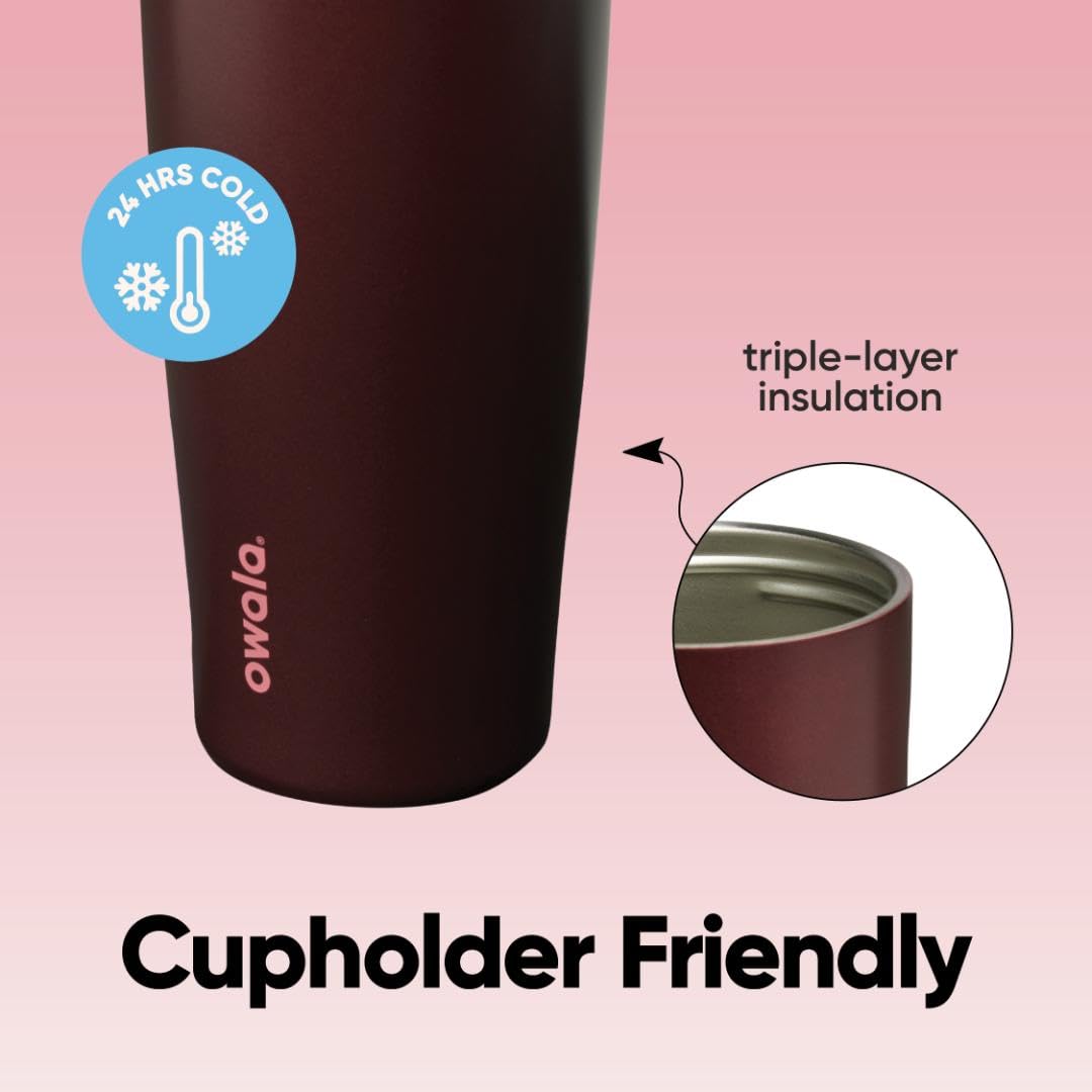 Owala FreeSip Sway bucket handle detail showing comfortable carry benefit