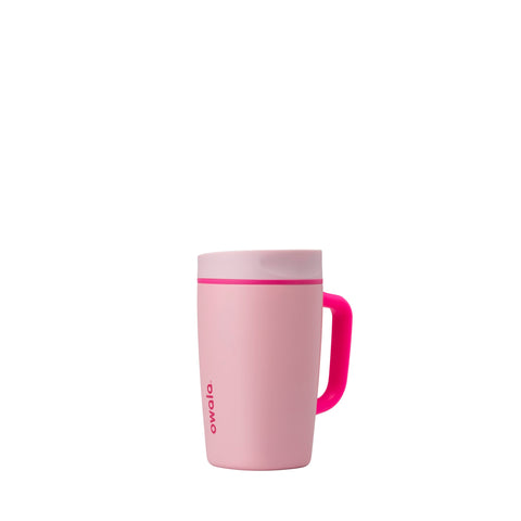 Owala front view of 12oz mug showing compact design and leakproof benefit