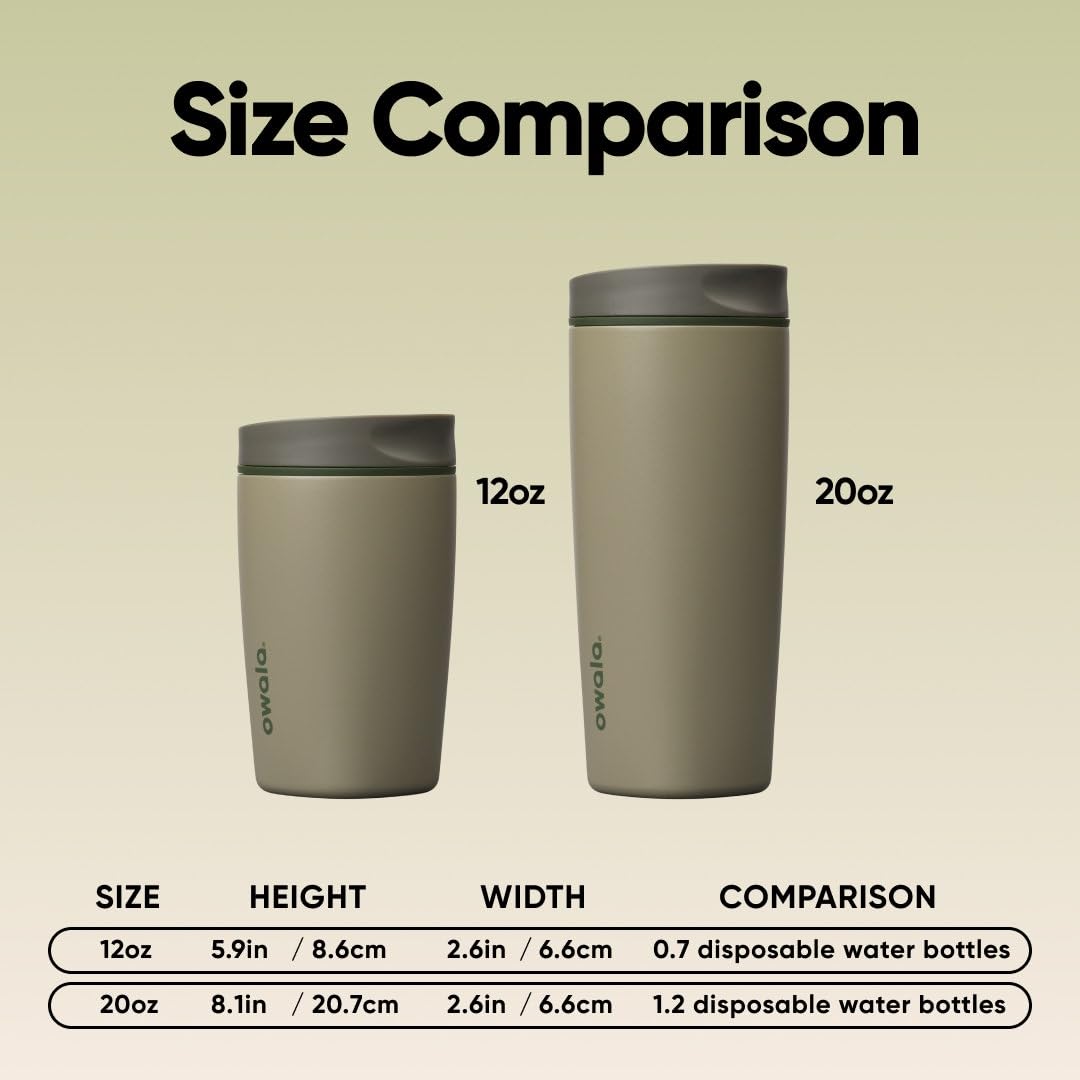 Owala lid and warranty label showing dishwasher-safe lid and lifetime warranty