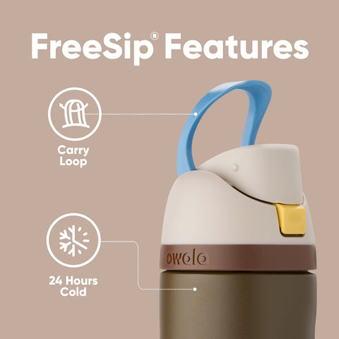 Owala Mandalorian built-in straw detail for easy upright sipping