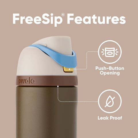 Owala Mandalorian wide mouth top for easy cleaning and ice addition
