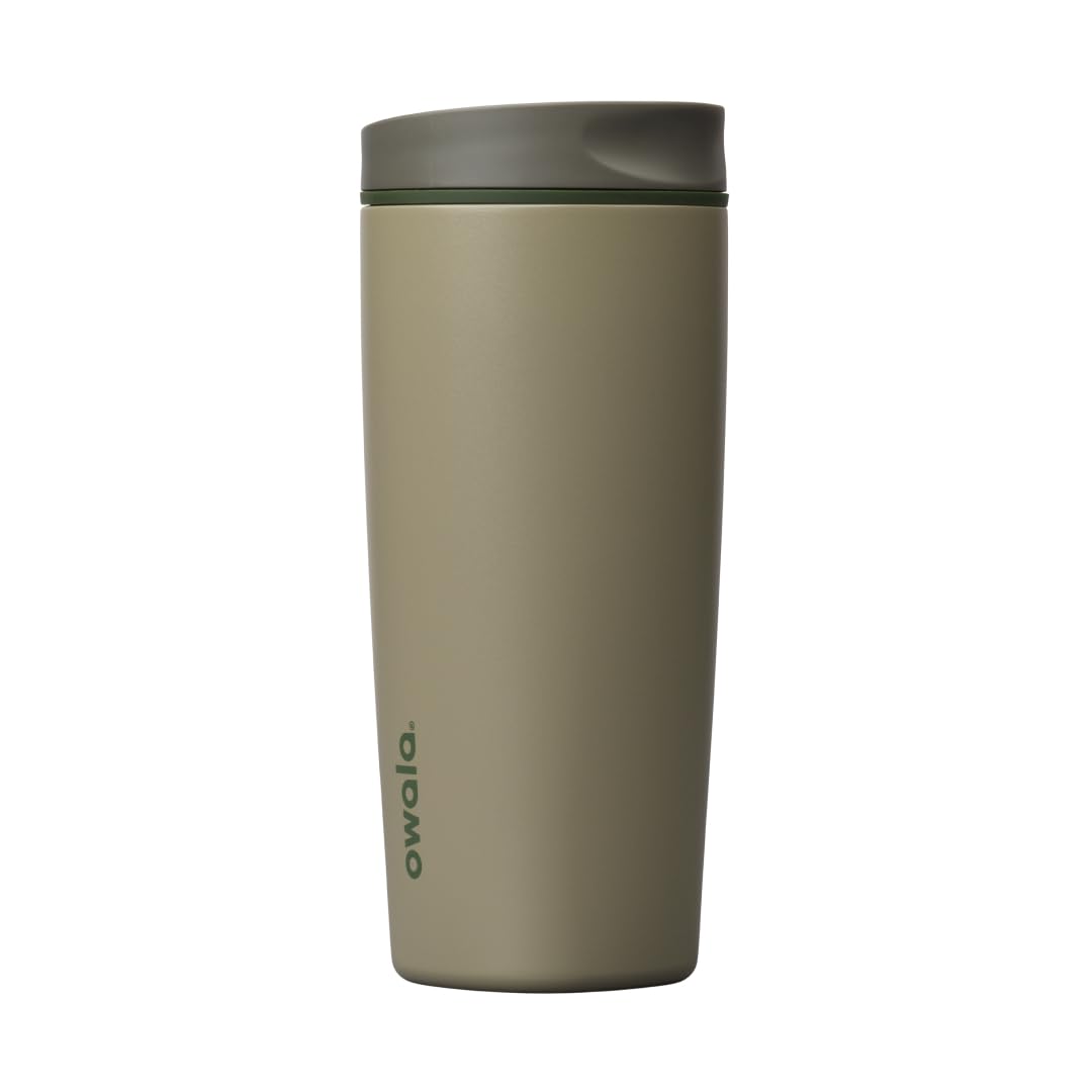 Owala Off Road front view showing 20 oz mug and leakproof benefit