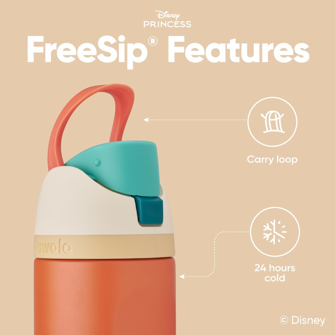 Owala FreeSip straw detail showing built-in straw for upright sipping convenience