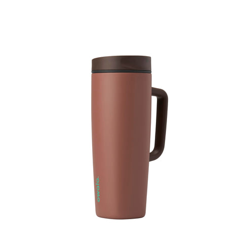 Owala SmoothSip front view showing mug and secure lid benefit