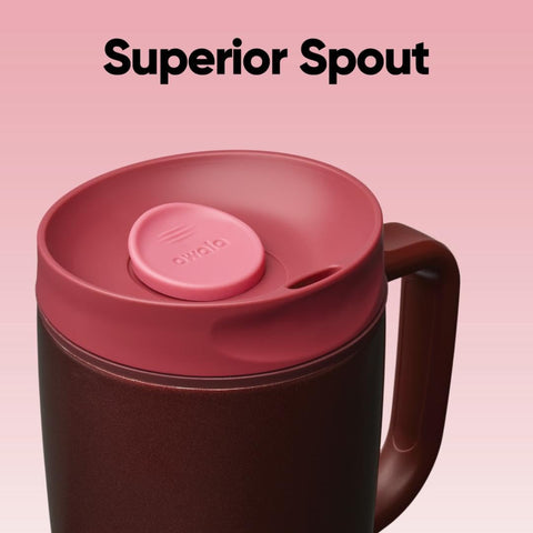 Owala SmoothSip wide mouth filled with ice demonstrating easy filling and cooling benefit
