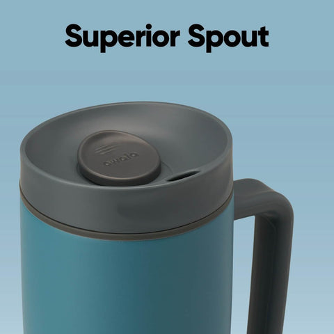Owala SmoothSip Slider wide mouth with ice demonstrating easy filling and cooling performance