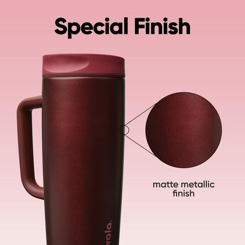 Owala SmoothSip stainless detail highlighting durable finish and long-lasting use