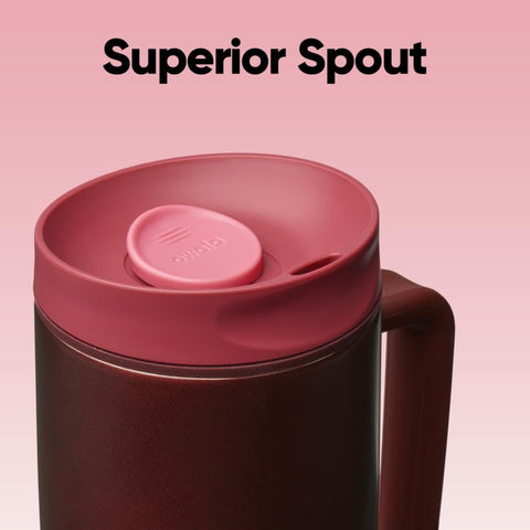Owala SmoothSip wide mouth filled with ice for quick cooling and easy filling