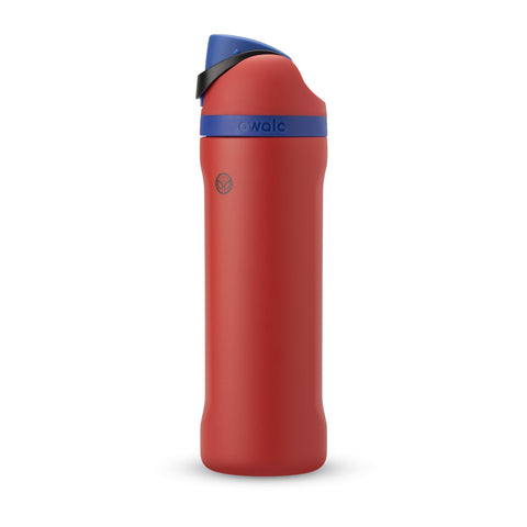 Owala Spiderman front view showing design and insulated benefit