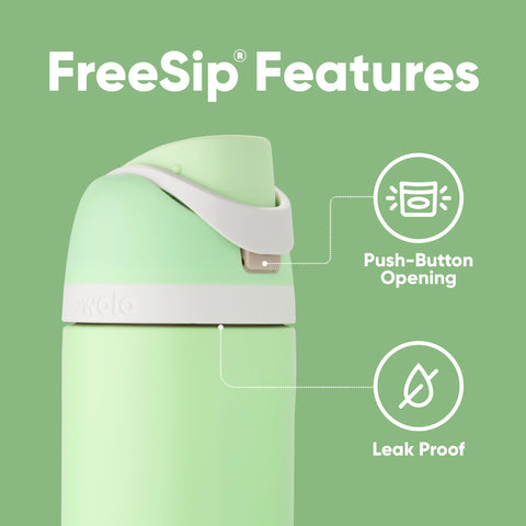 Owala wide-mouth view with ice for longer cold retention benefit