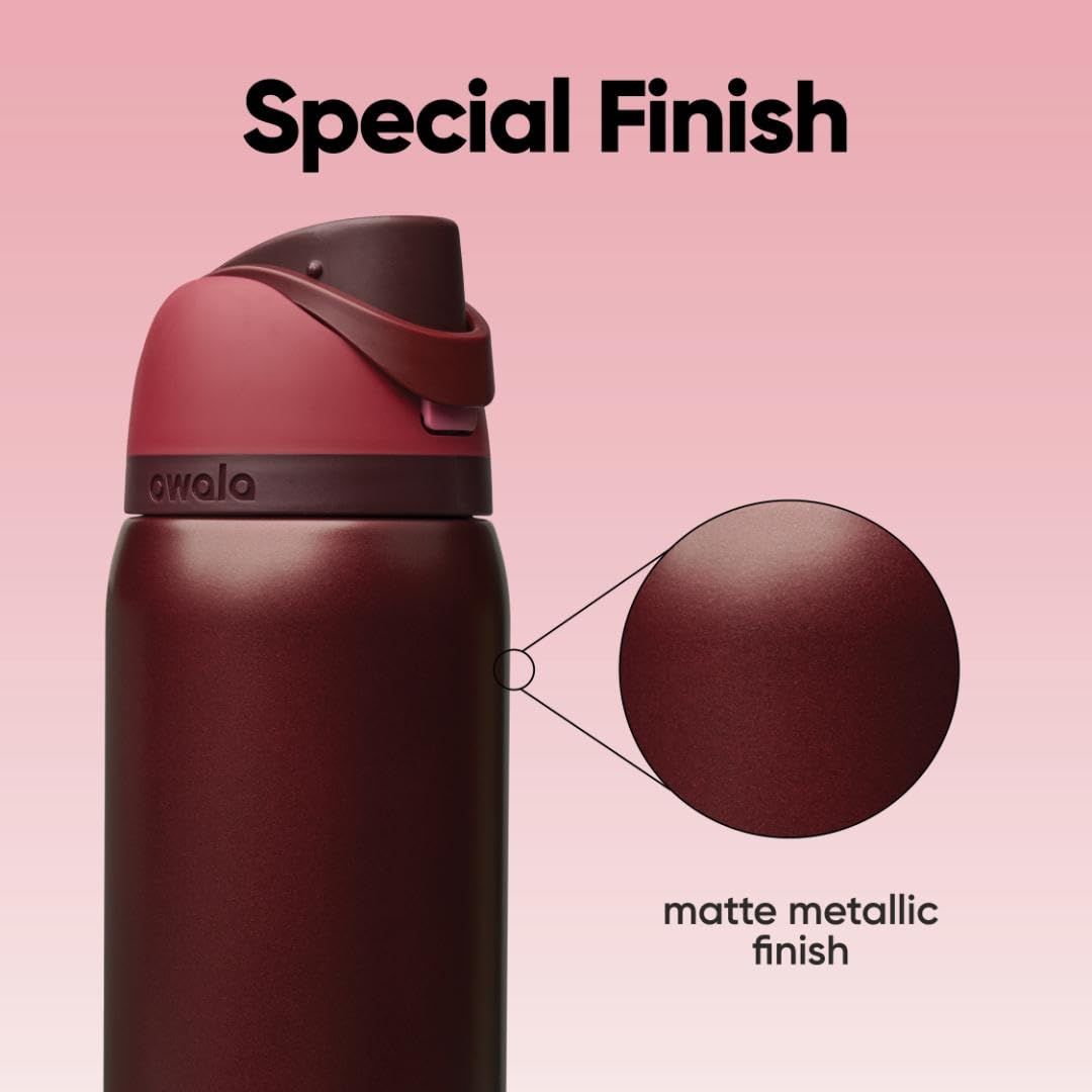 Owala wide-mouth opening with ice for easy filling and cleaning convenience