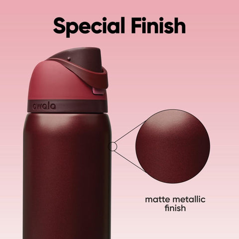 Owala wide-mouth opening with ice for easy filling and cleaning convenience