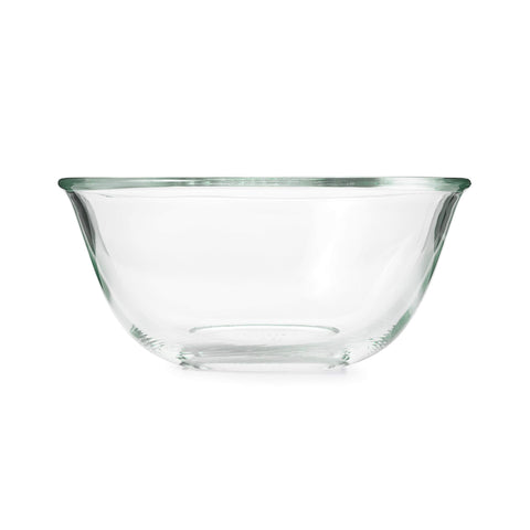 OXO bowl placed on oven rack ready to bake, heat-resistant performance shown