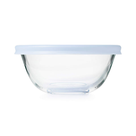 OXO bowls arranged on dining table as serveware, stylish kitchen-to-table appeal