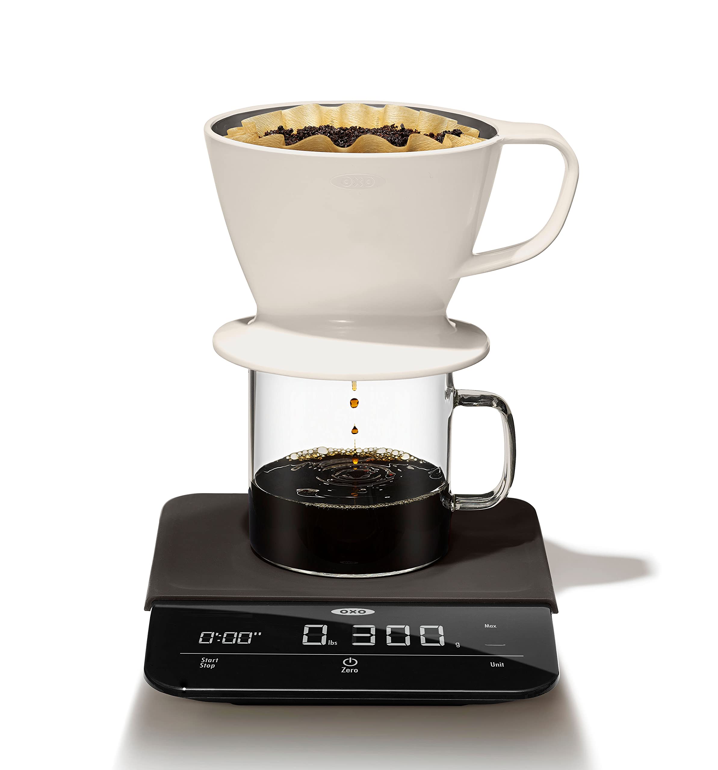 OXO Brew measuring flour for baking to enable accurate ingredient scaling and recipes