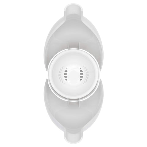OXO brush scrubbing under rim illustrating targeted cleaning performance