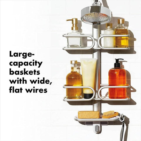 OXO close-up of built-in razor holder keeping blades secure and ventilated