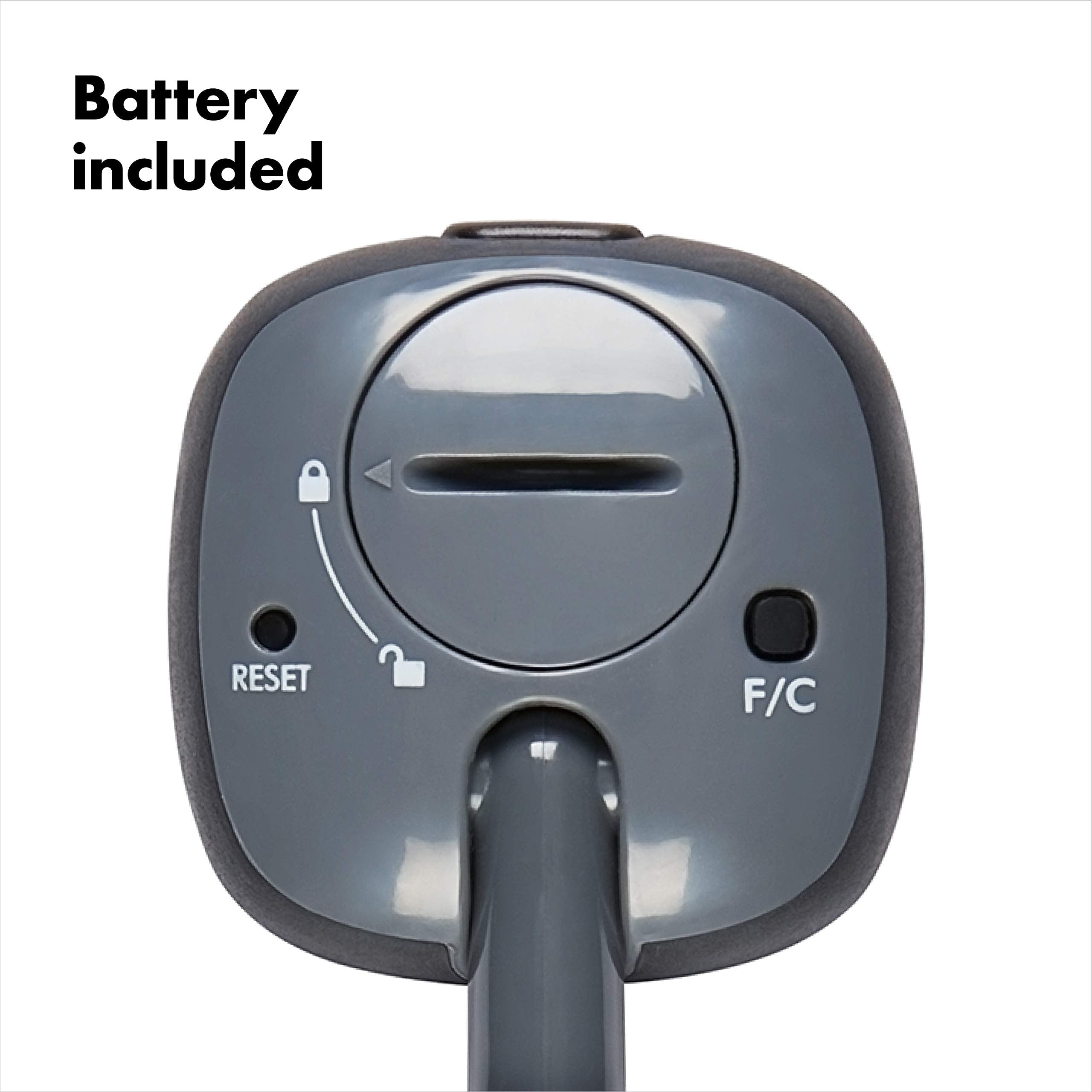 OXO product packaging with included CR2032 battery for instant use