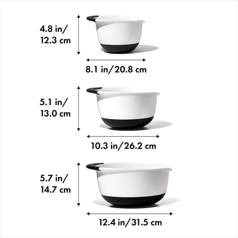 OXO close-up of non-skid bottom providing stability while mixing