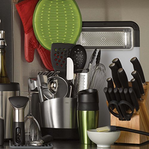 OXO placed in dishwasher indicating dishwasher-safe convenience benefit