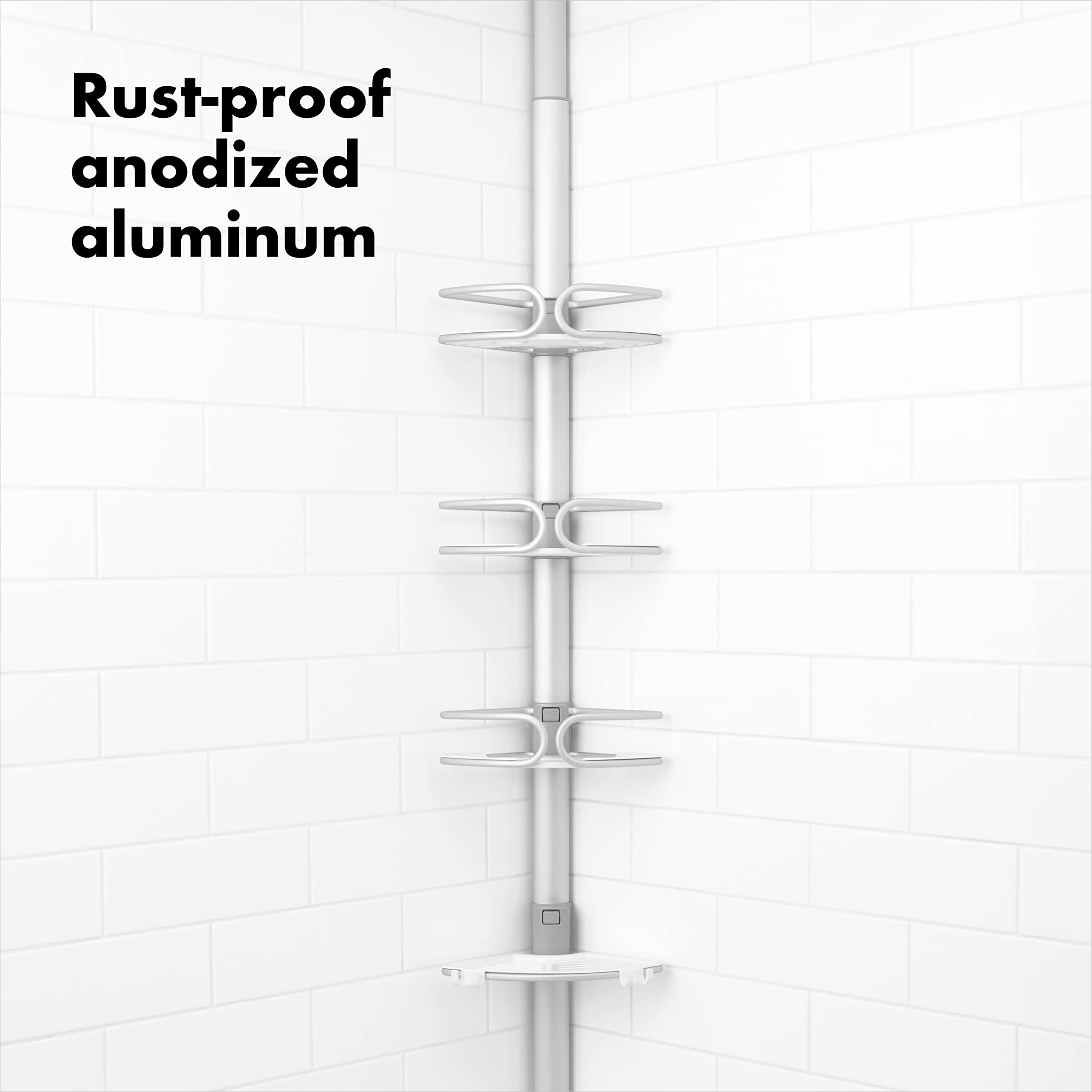 OXO Good Grips closeup of shelf drainage demonstrating quick drying